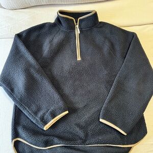 J. Crew Women’s Charcoal Zip-Up Sweater Size Large